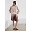 POMANDÈRE Degradé burnt-viscose and linen fabric shorts