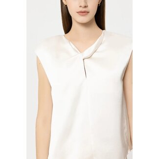 Luisa Cerano Luisa Cerano Satin-Top mit Knotendetail