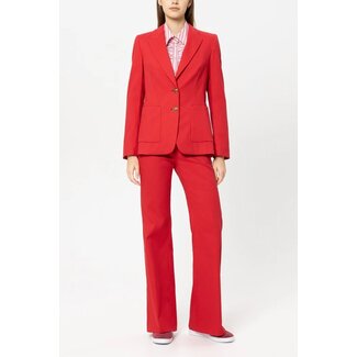 Luisa Cerano Luisa Cerano Gabardine-Blazer cherry red