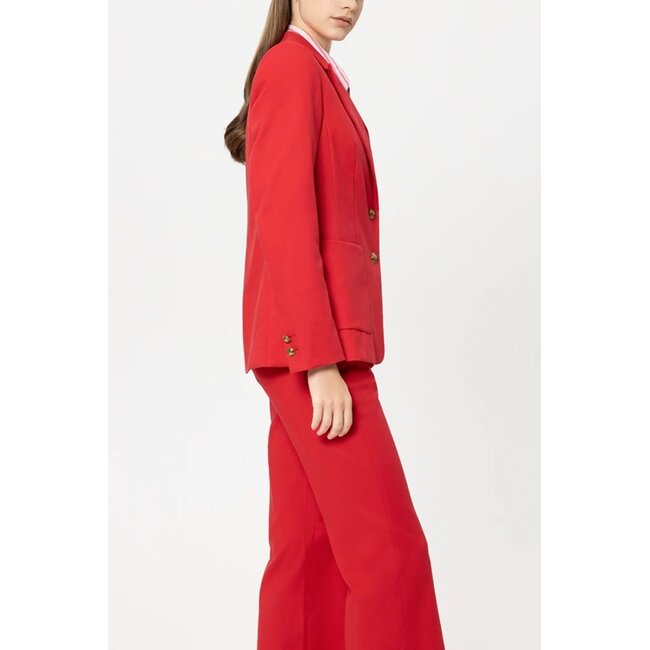 Luisa Cerano Gabardine-Blazer cherry red