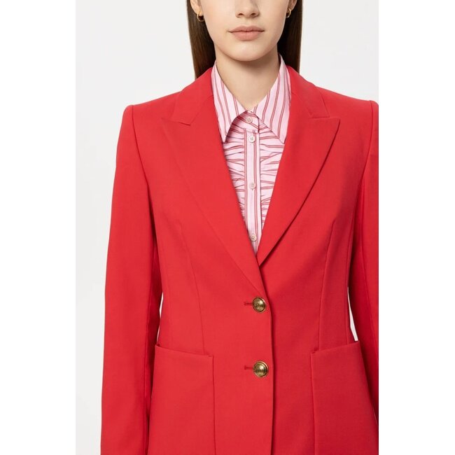 Luisa Cerano Gabardine-Blazer cherry red
