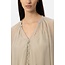 Luisa Cerano Collarless Blouse in Viscose Crepon