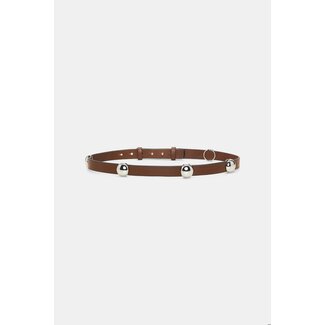 Dorothee Schumacher Dorothee Schumacher True Cuoio 3cm stud belt cinnamon