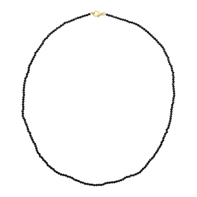 Anna + Nina Black Onyx Gemstone Necklace