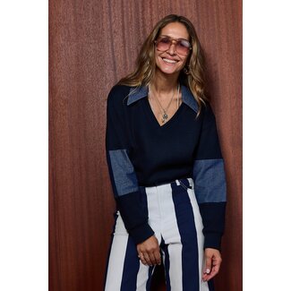 Coco Y Maria Coco Y Maria Loma Polo Navy Denim