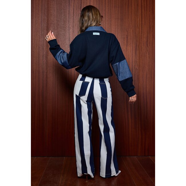 Coco Y Maria Loma Polo Navy Denim