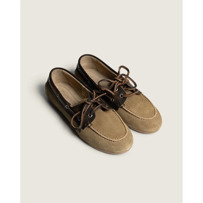 Posa Boat Loafer Brushed Fur - Suede/ Leather Caramelo