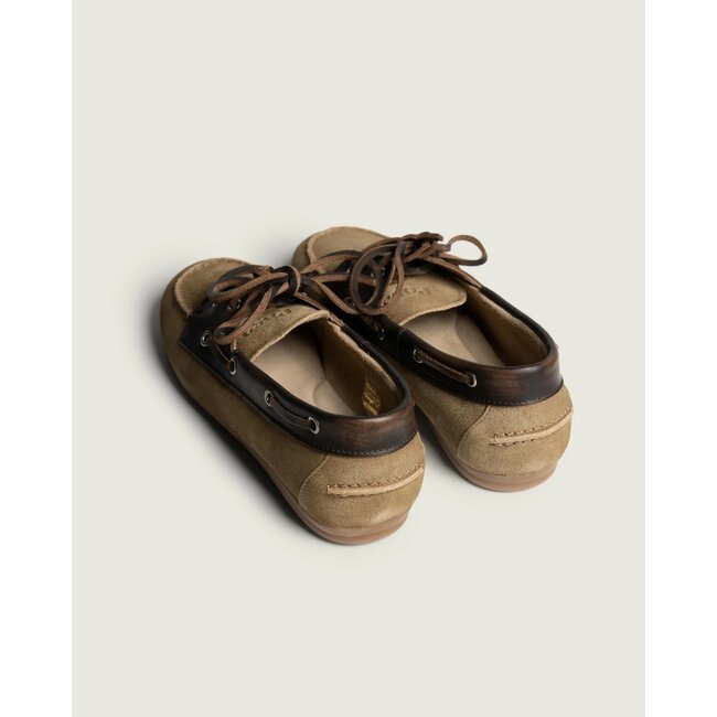 Posa Boat Loafer Brushed Fur - Suede/ Leather Caramelo