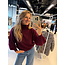 COLORUSH COLORUSH Sundance roll neck burgundy