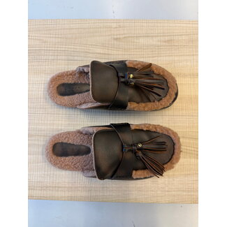 Posa Posa Ranch Tassel Mule – Leather Coffee