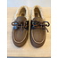 Posa Boat Loafer Brushed Fur - Suede/ Leather Dark brown