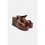 Dorothee Schumacher Crackle shine wedge sandal