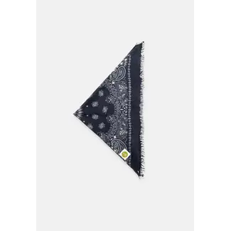 V Von Goat Bandana Calvina Paisley AC navy  with fringes