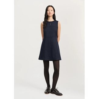 Aiayu Aiayu Martha Mini Dress Fine Wool black navy