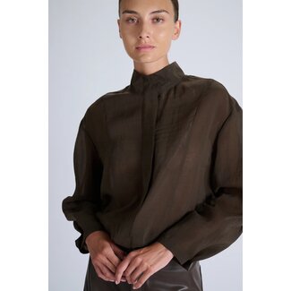 Oscar The Collection Oscar The Collection Julian Blouse Espresso