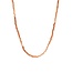 Anna+Nina Hessonite Gemstone Necklace Gold Plated