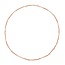 Anna+Nina Hessonite Gemstone Necklace Gold Plated
