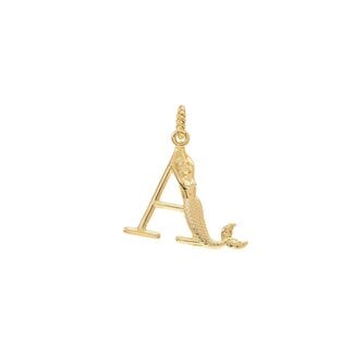 Anna+Nina Anna+Nina Initial Muse Necklace Charm Gold Plated