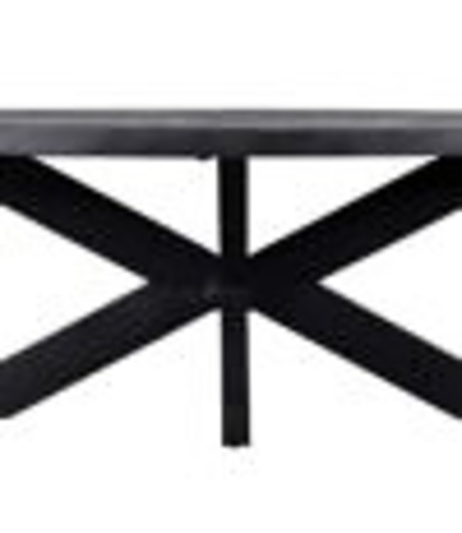 Salontafel 130x70 Athene mango zwart