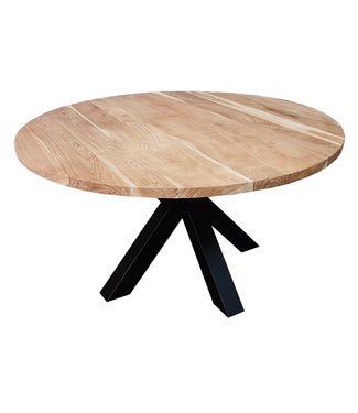 Ronde eettafel Valencia Acaciahout Matrixpoot