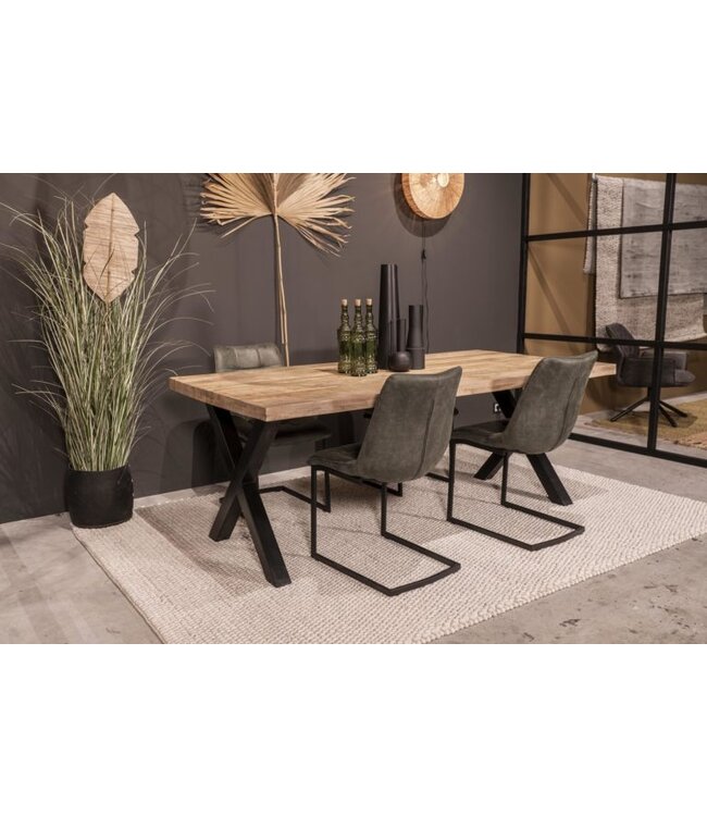 Eettafel Parijs Mangohout X  poot