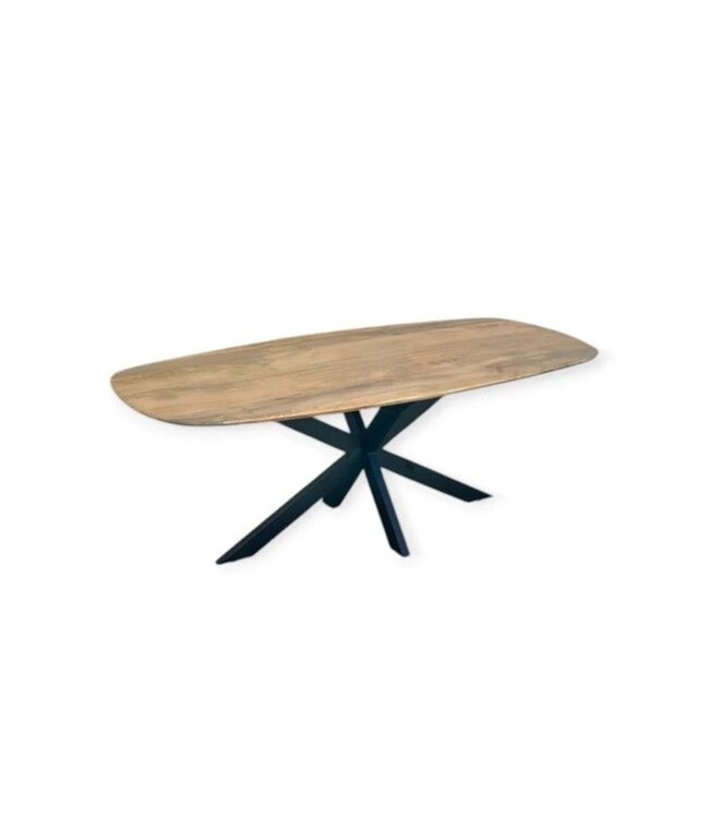 Deens Ovaal eettafel Mangohout Kruispoot  Aspen