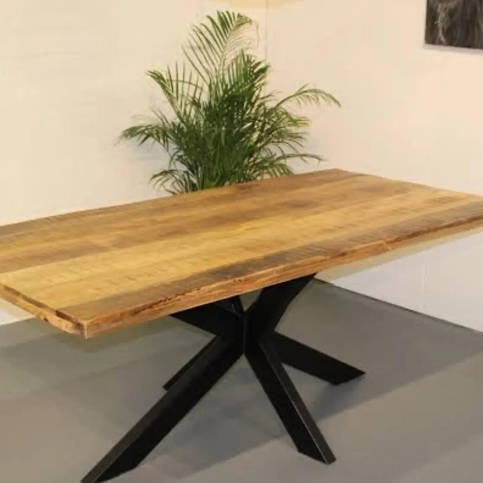 Rechthoek eettafel Mangohout  Toronto