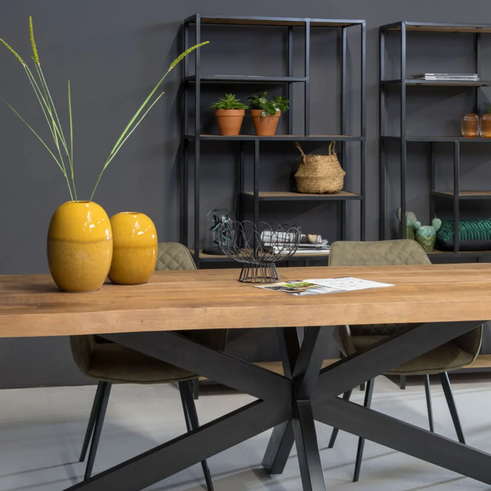 Rechthoek eettafel Mangohout  Toronto