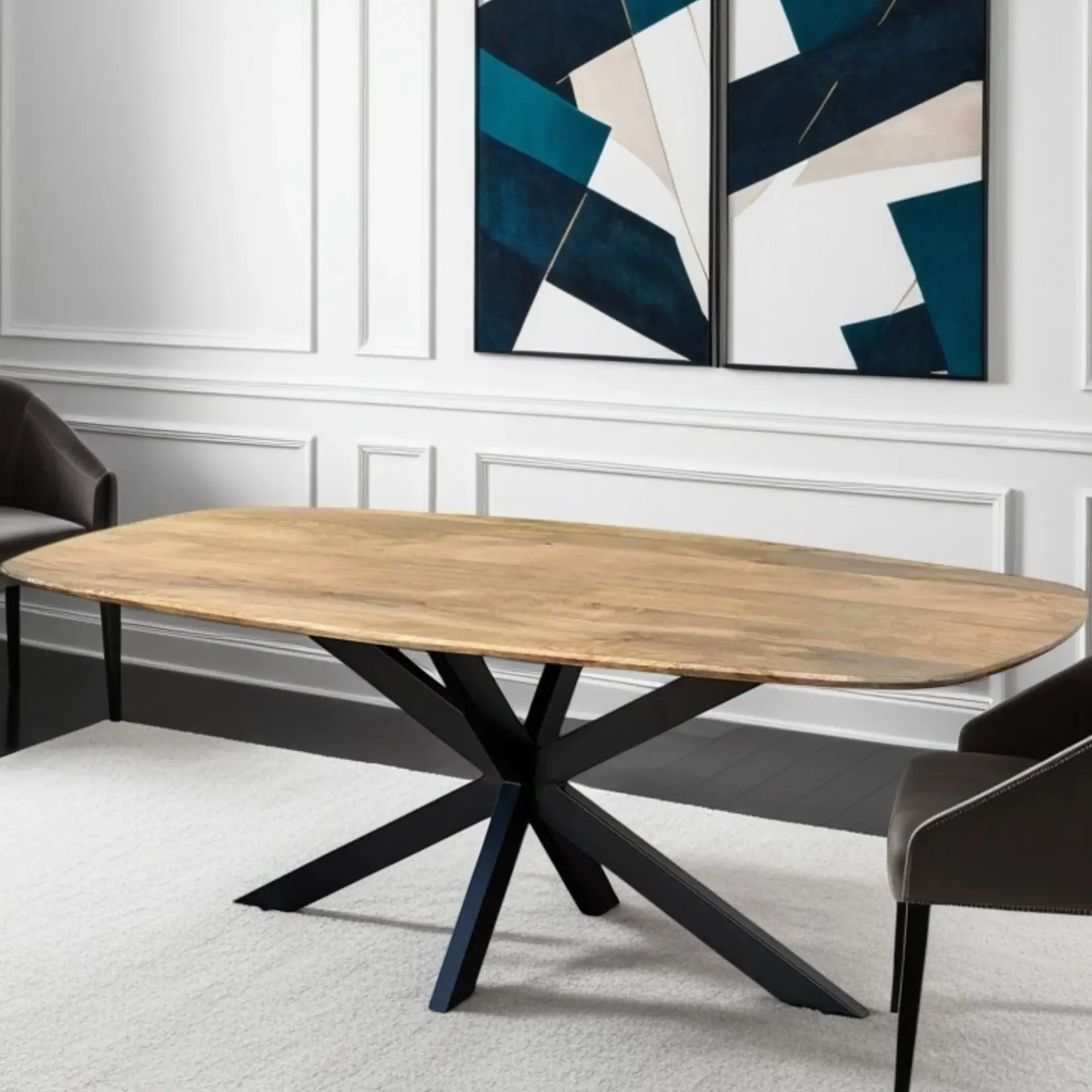 Deens Ovaal eettafel Mangohout  Auckland