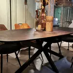 Deens Ovaal eettafel Mangohout Zwart Denver