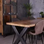Rechthoek eettafel X Poot Mangohout  Washington