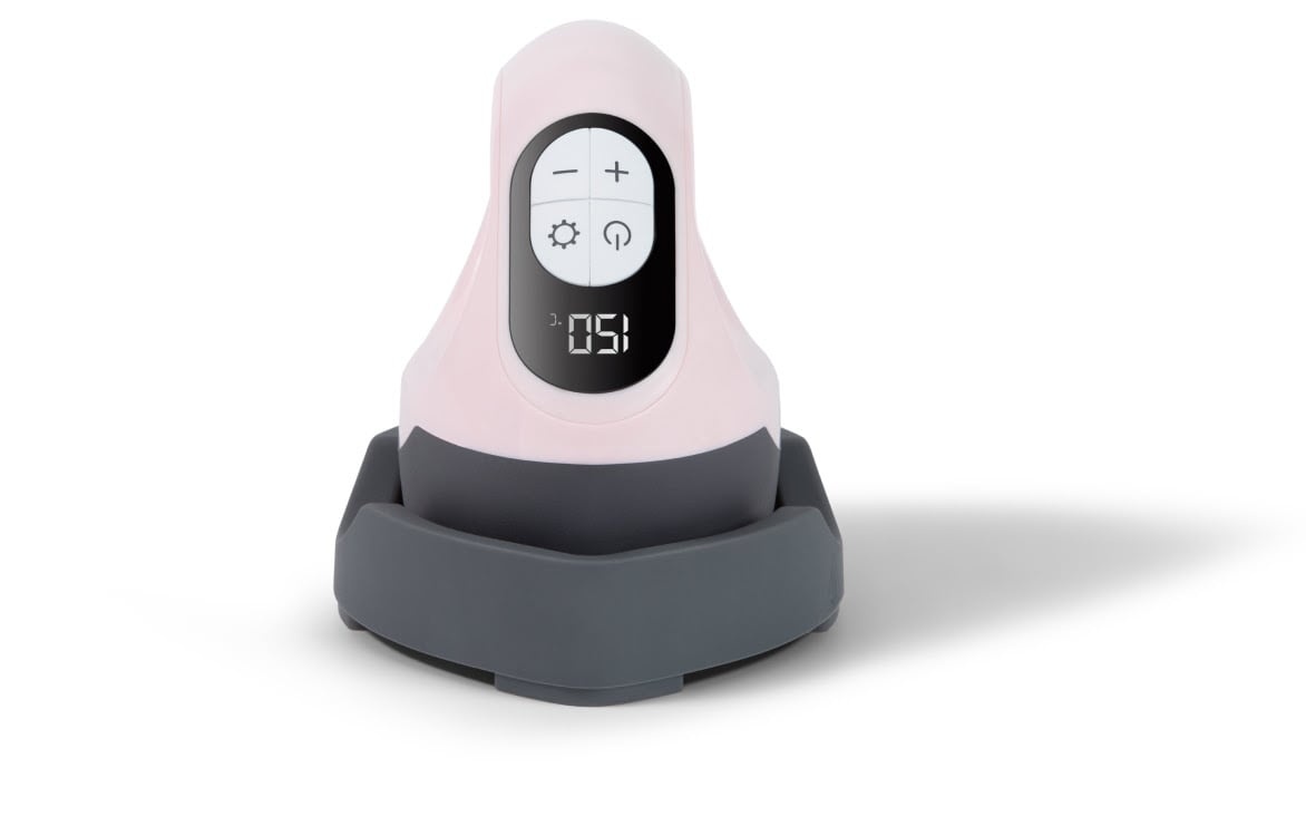 Frontal view of a LOKLiK ImPress™ Mini 3 in Bubble Blue. The display shows 150 °C.