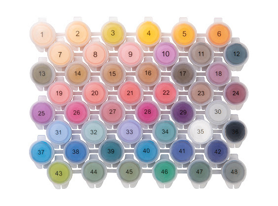 48 colours acrylic paint set