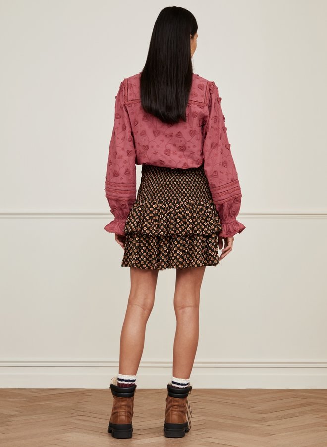Mary Skirt Black/Crazy Clay Betty Bloom AW-22