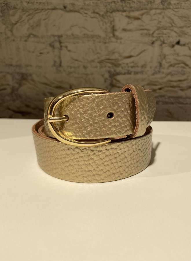 Metallic Bubble Belt Women - Champagne