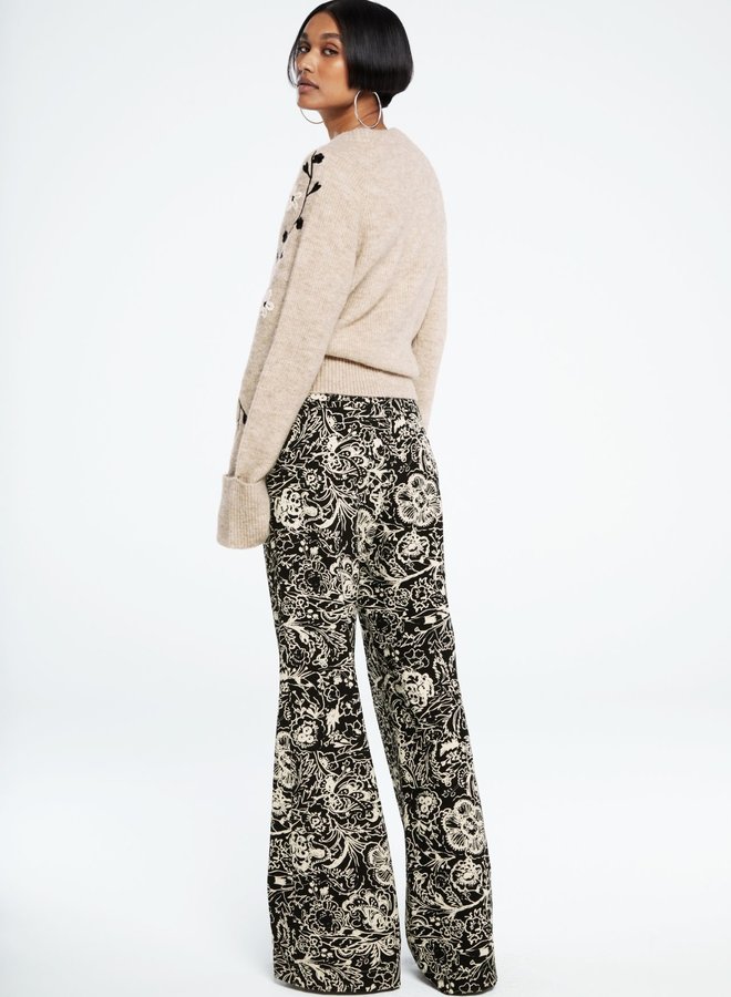 Puck Trousers - Black/Warm White Acapulco Black