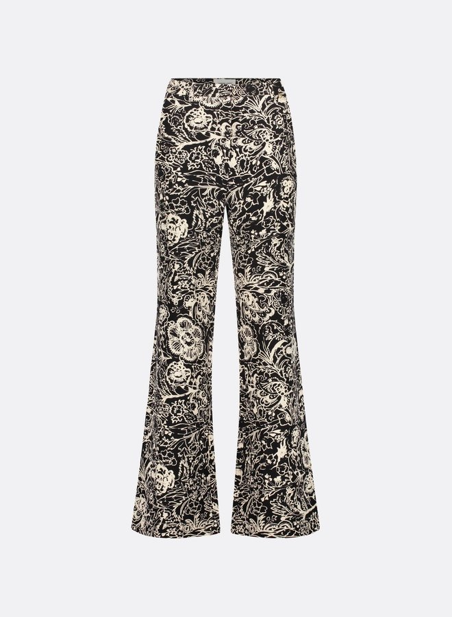 Puck Trousers - Black/Warm White Acapulco Black
