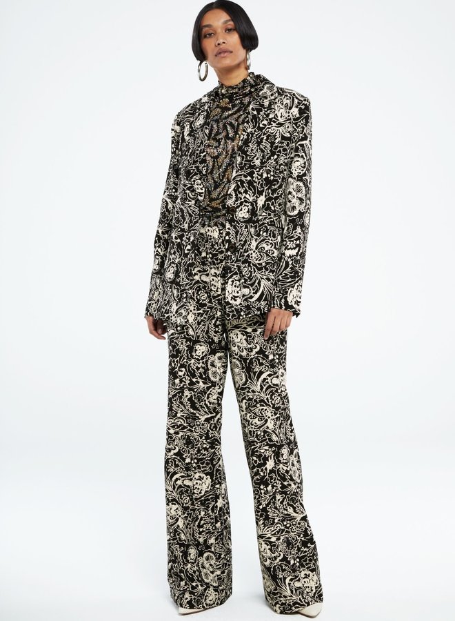 Puck Trousers - Black/Warm White Acapulco Black