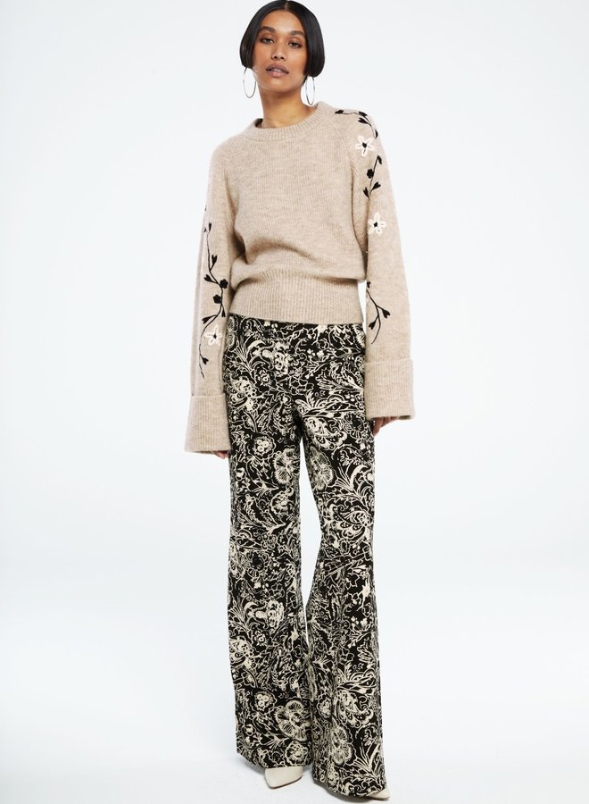 Puck Trousers - Black/Warm White Acapulco Black