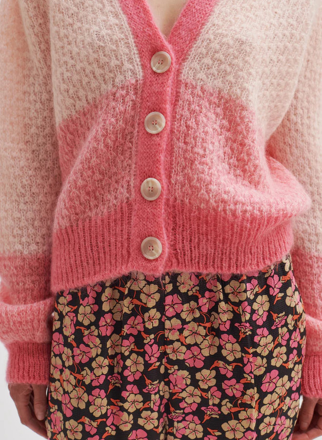 Sebastia Knit Cardigan | Quartz Pink