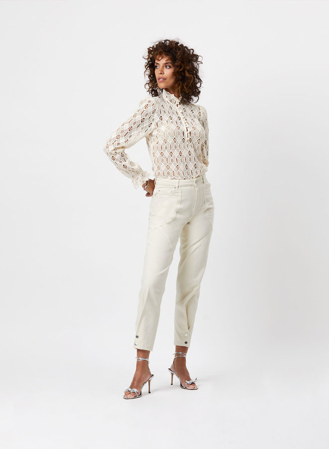 Maray relaxed fit pants - Butter Cream