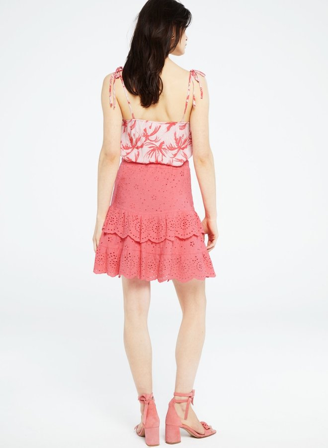 Eline Top - Pink Grapefruit / Char Palmeraie Mini