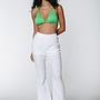 Zuri Broderie Flare Pants - Off white