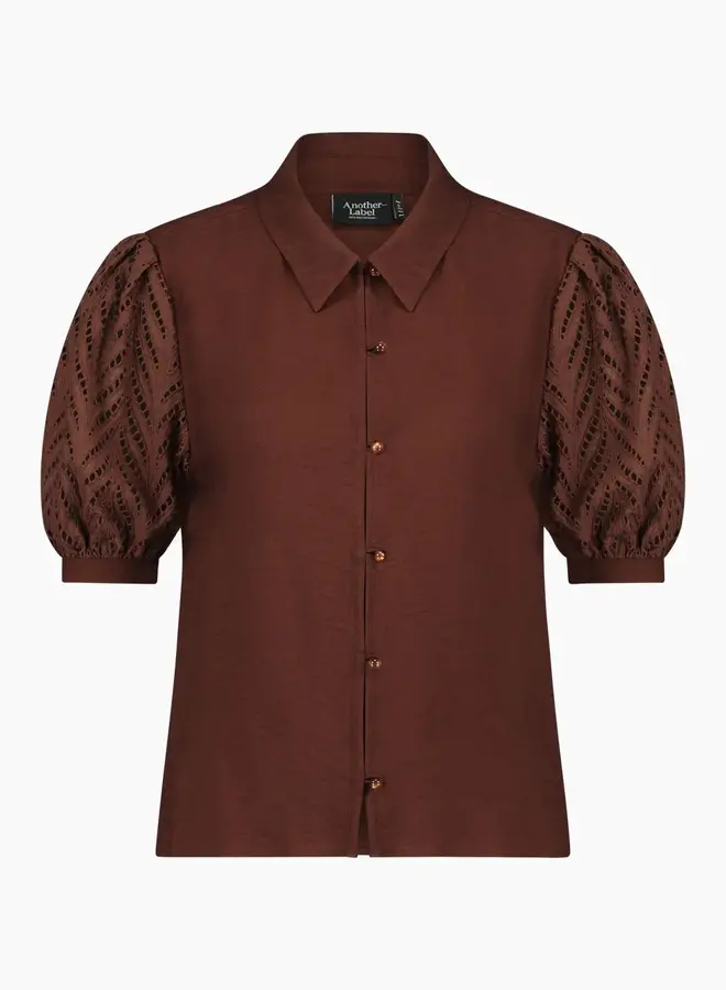 Berdine shirt s/s - Bitter chocolate