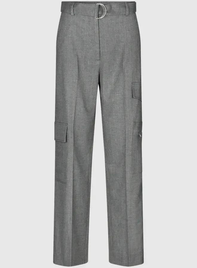 Holsye Cargo Trousers - Grey Melange