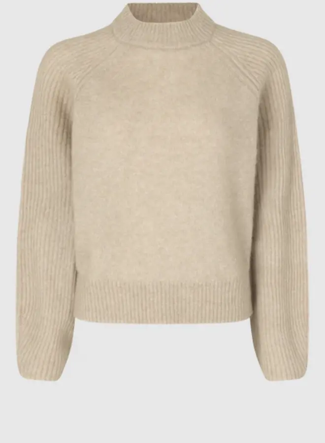 Brookline Knit New O-Neck - Oxford Tan