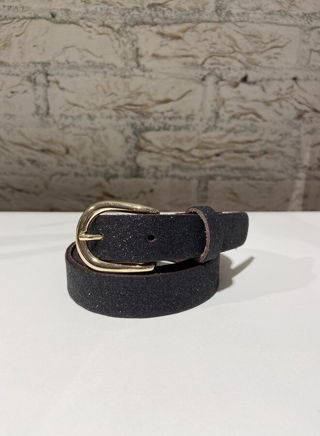 Glitter Belt Woman Small - Black