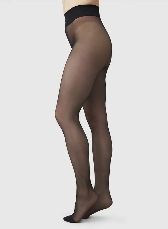 Malva Ladder Resistant Tights - Black