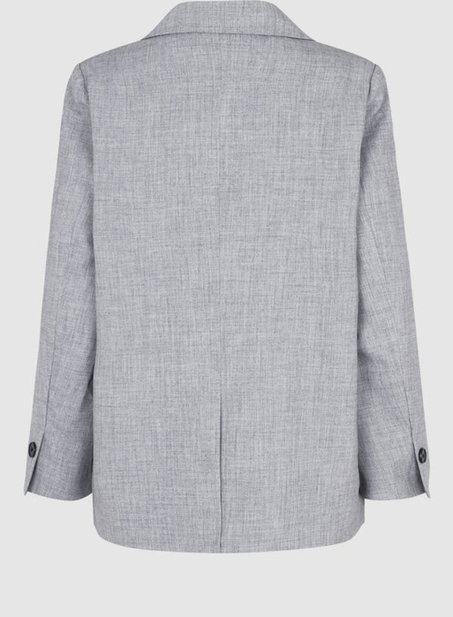 Evali Classic Blazer - Light Grey Melange