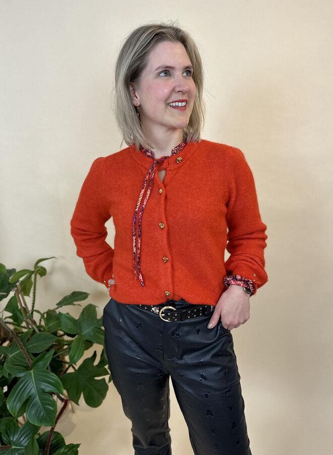 Attica cardigan - Amber Orange